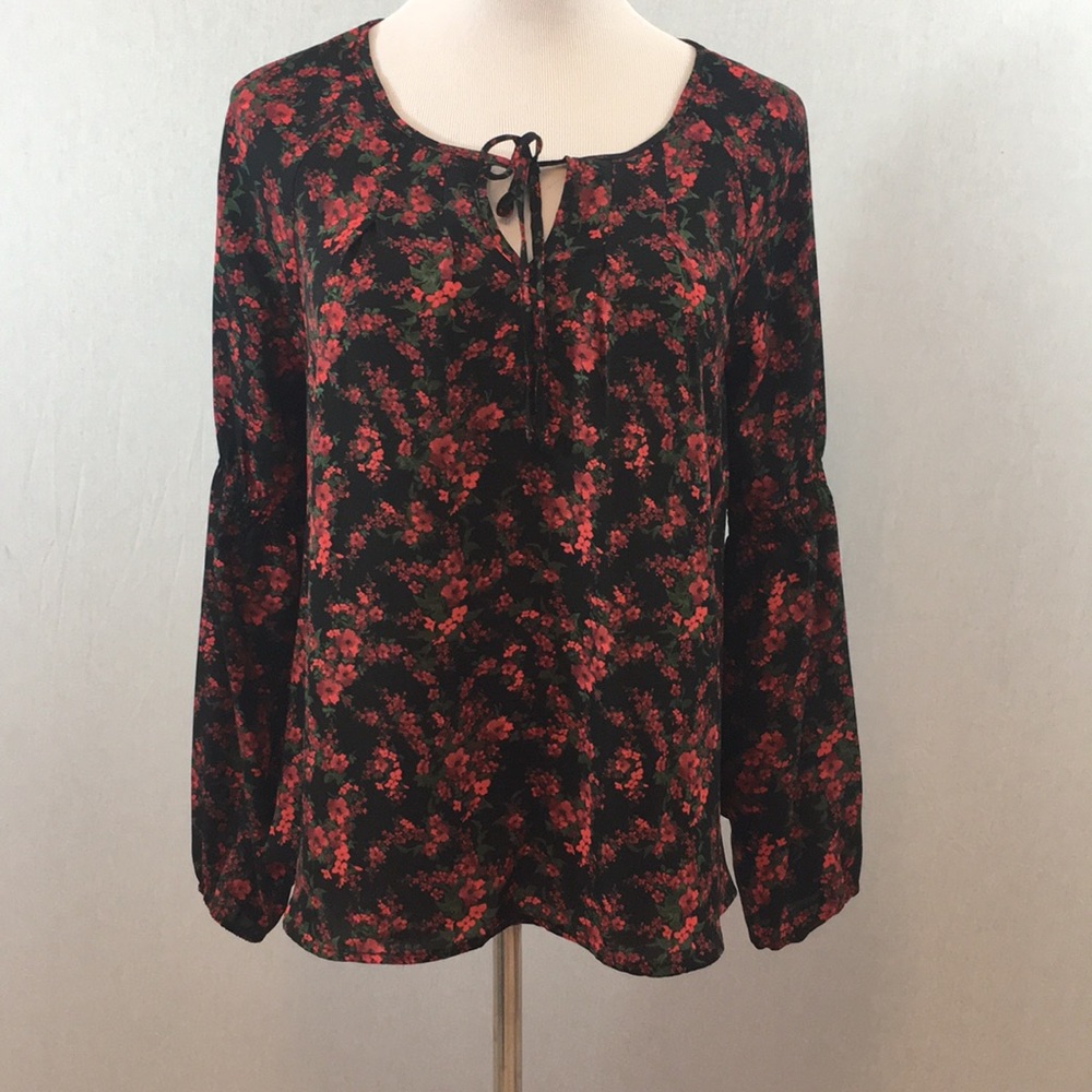 Jack by BB Dakota long sleeved floral print top S